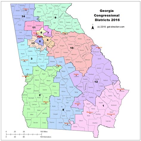 how many district reps are in georgia